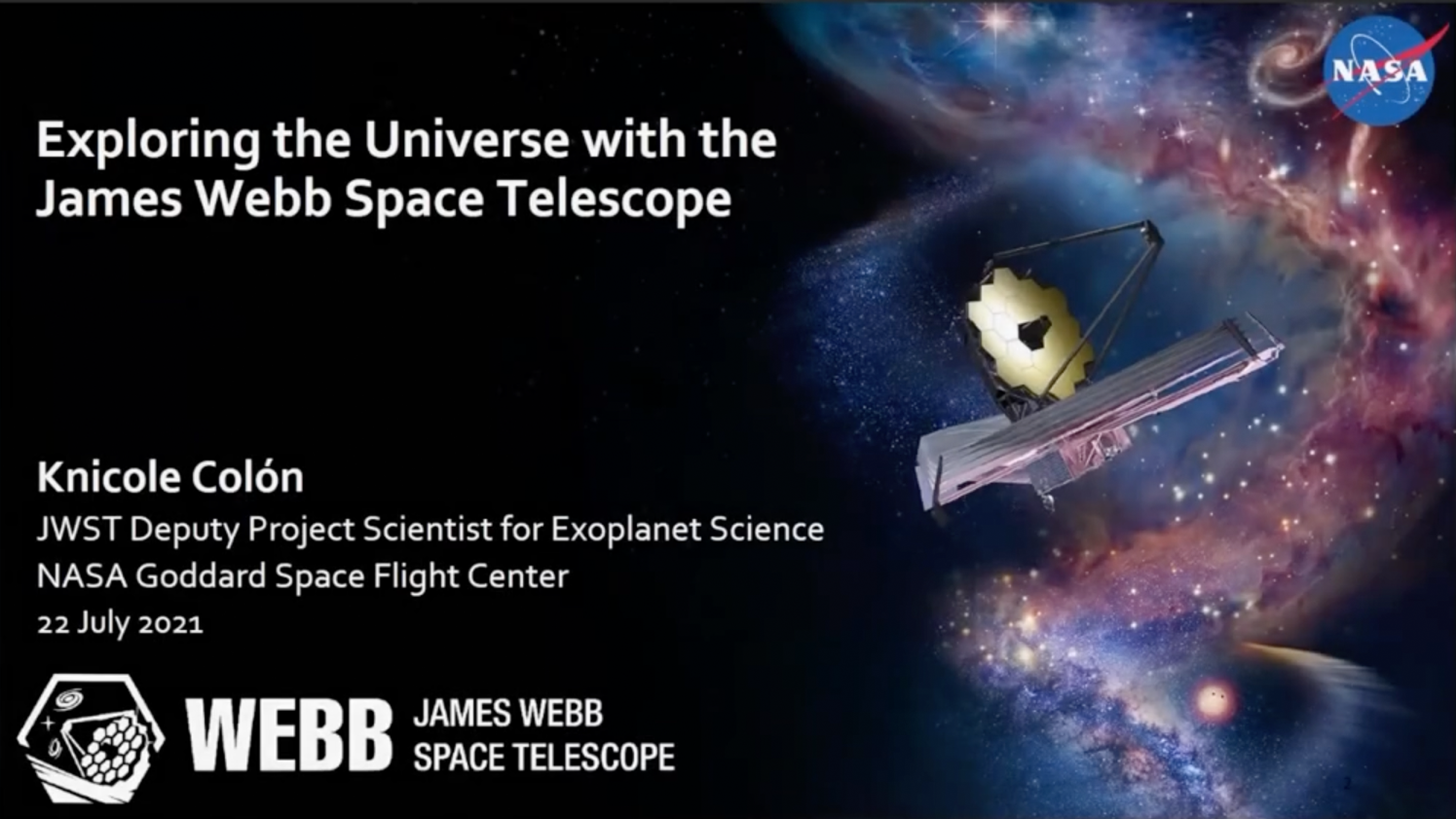 Exploring the Universe with JWST